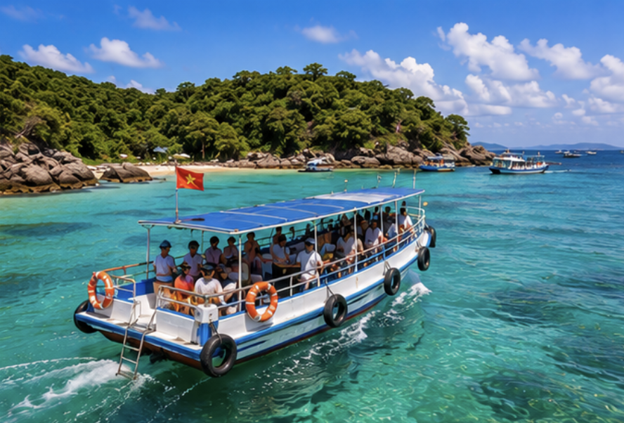 Island hopping boat tour around An Thoi Phu Quoc