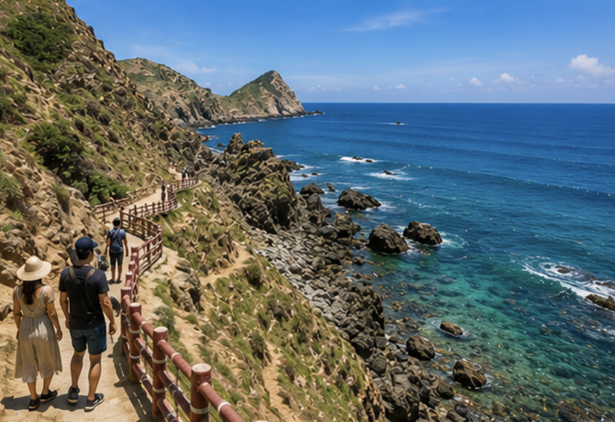 Eo Gio coastal cliffs in Quy Nhon Vietnam