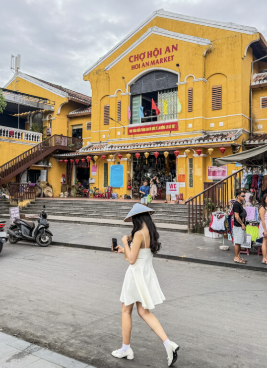 Hoi An Ancient Town UNESCO World Heritage site with traditional yellow houses and lanterns