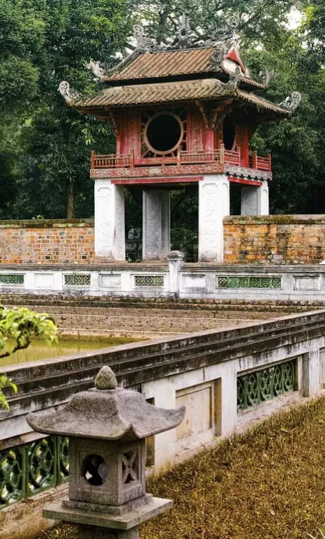 the Temple of Literature in Hanoi