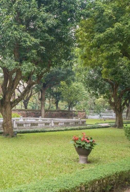 the Temple of Literature in Hanoi