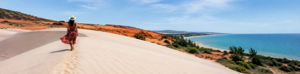 Red & White Sand Dunes in Mui Ne
