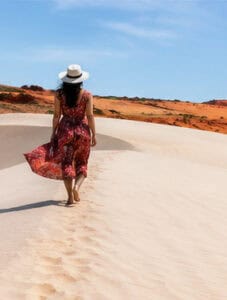Red & White Sand Dunes in Mui Ne