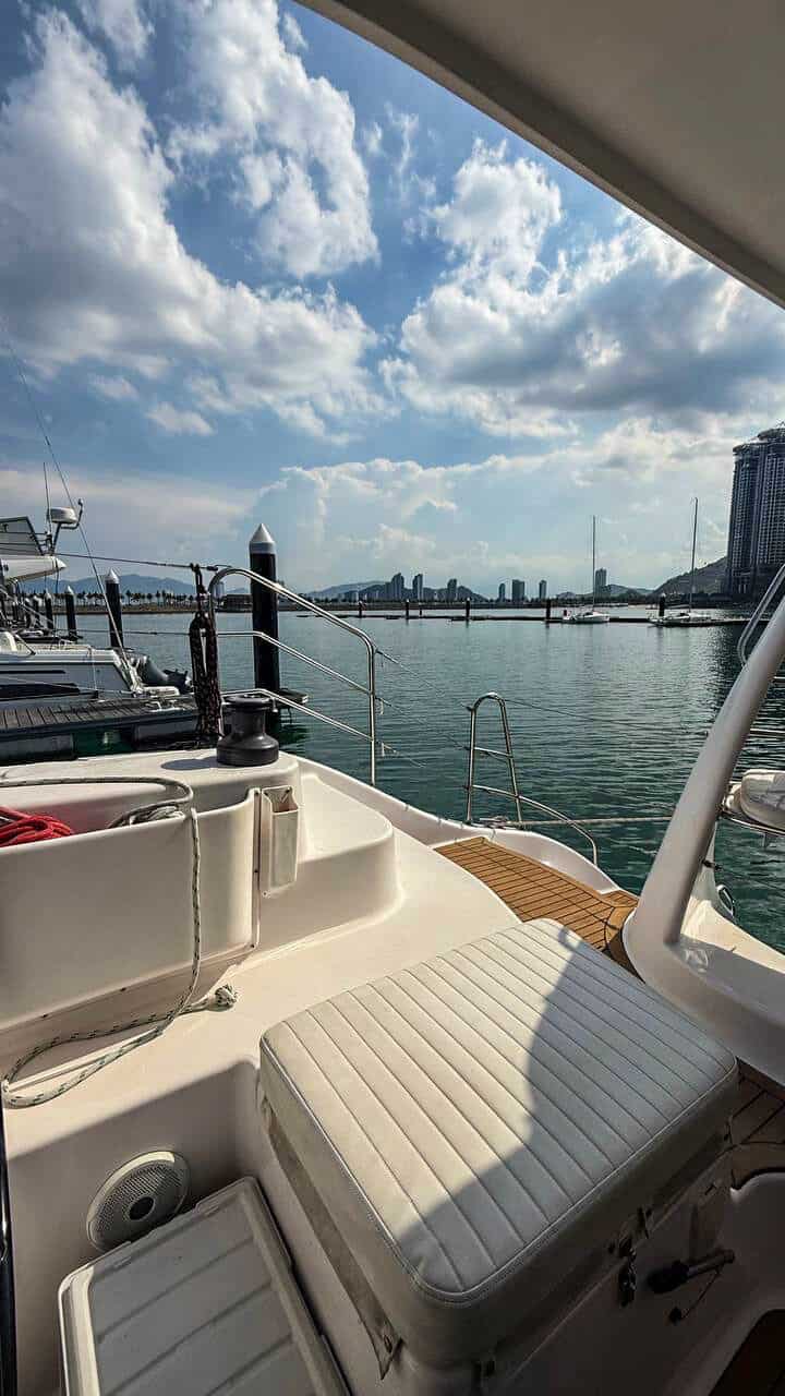 Yacht deck at Ana Marina, Nha Trang