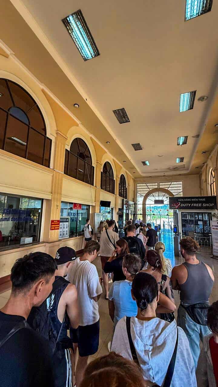 Interior of Bo Y border gate, Vietnam