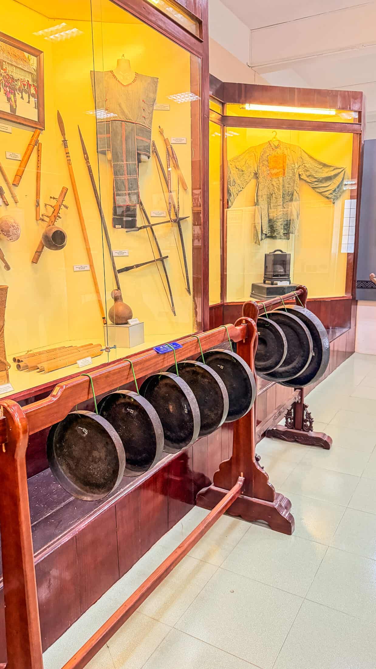 Exhibit hall at the Gia Lai Museum in Quy Nhon
