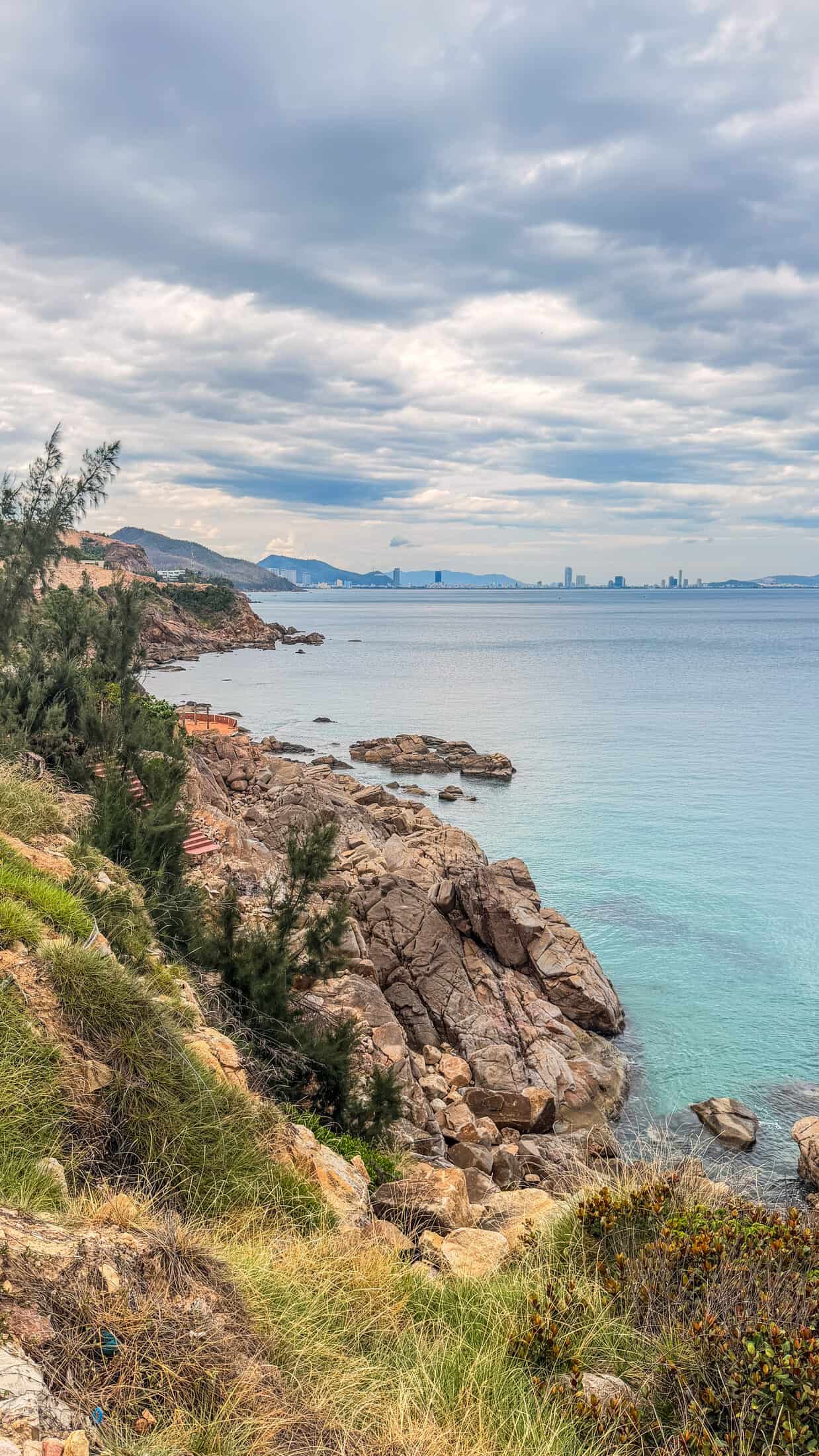 Rocky headland coastline near La Costa Resort, Quy Nhon