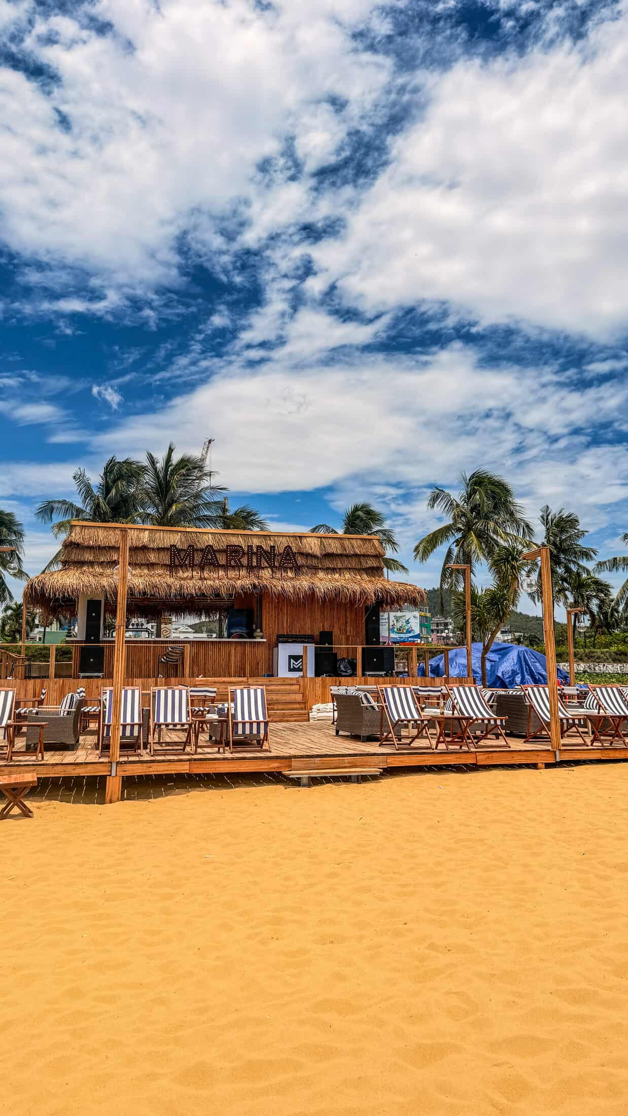 Beachfront path entrance at Marina Beach Club, Quy Nhon