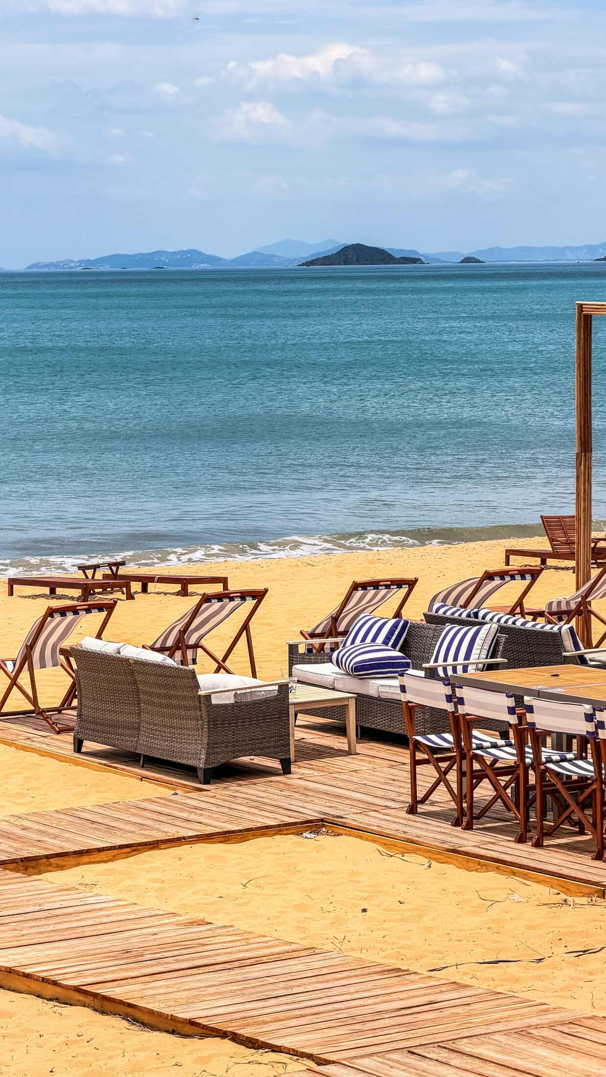 Beachfront path entrance at Marina Beach Club, Quy Nhon