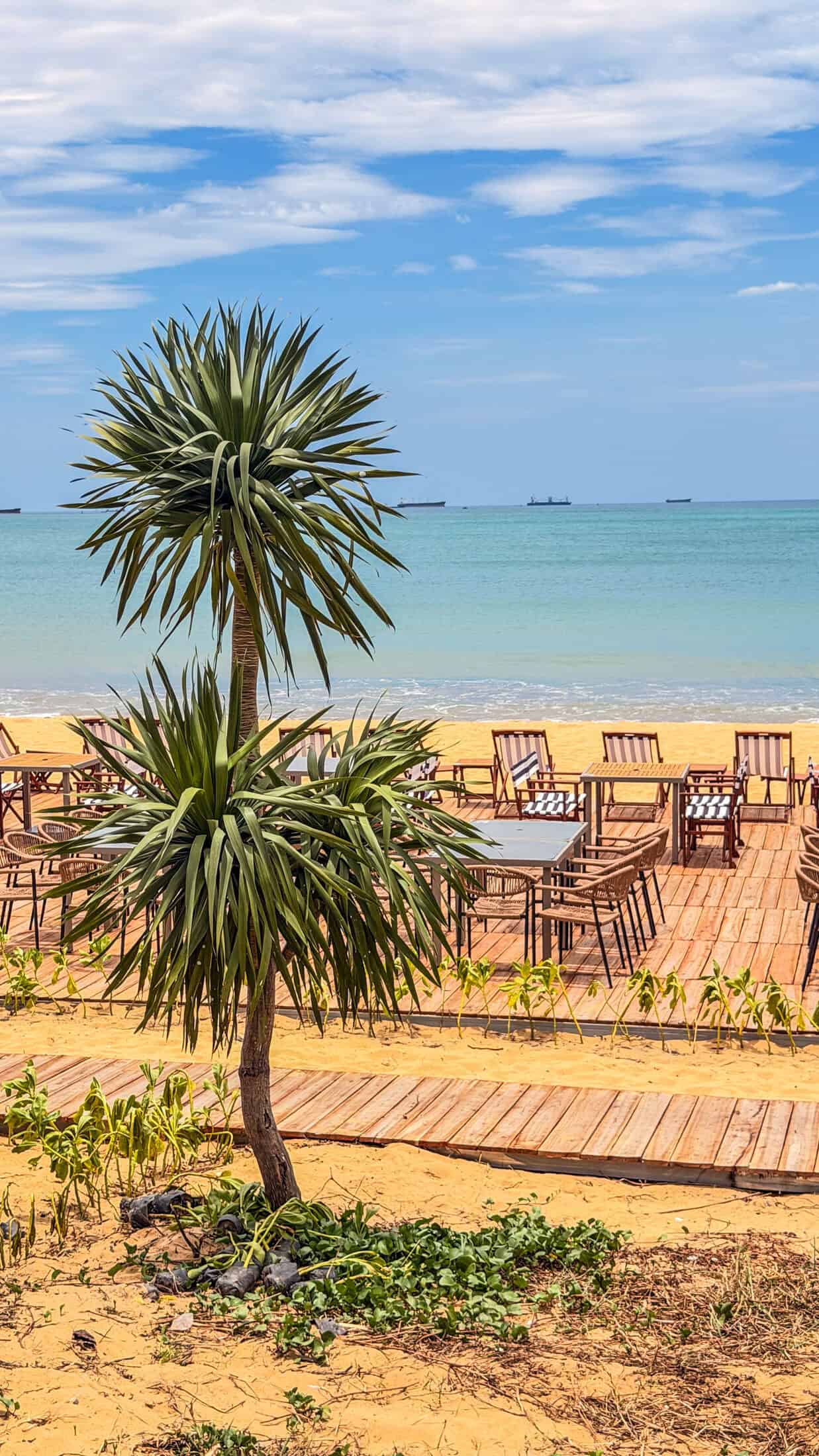 Sea view from the deck at Marina Beach Club, Quy Nhon