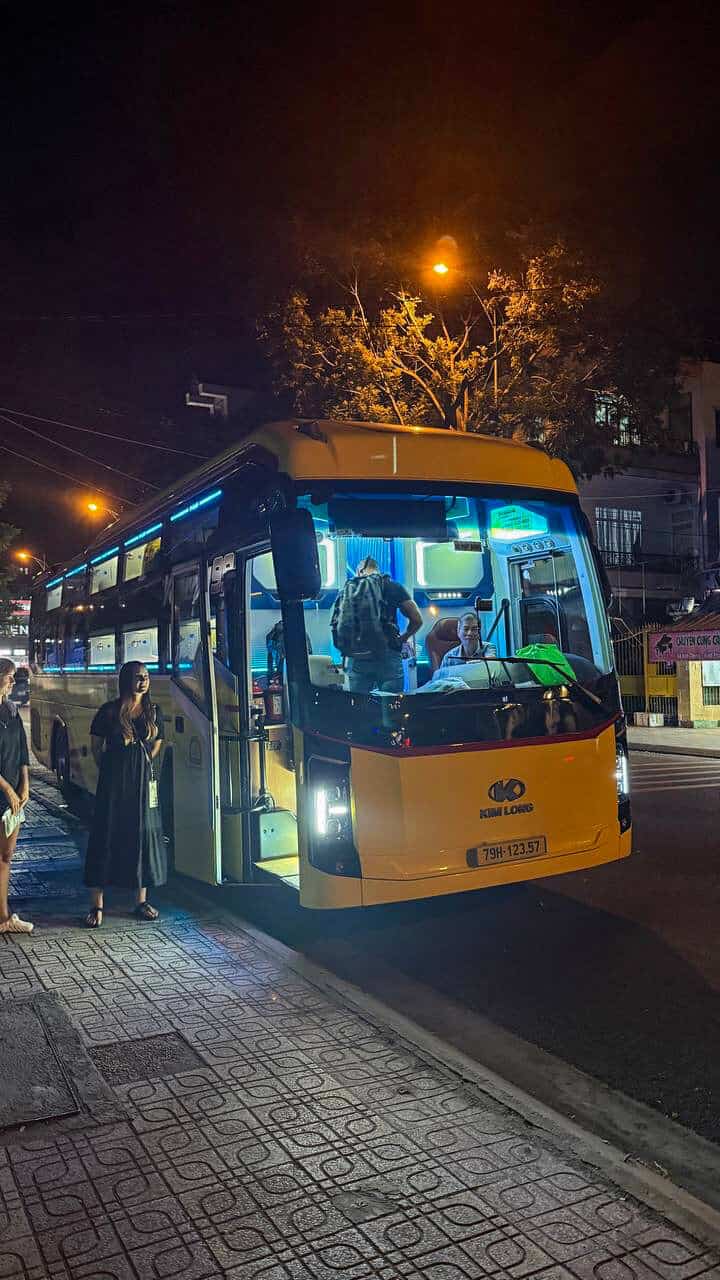 Night bus travel in Vietnam