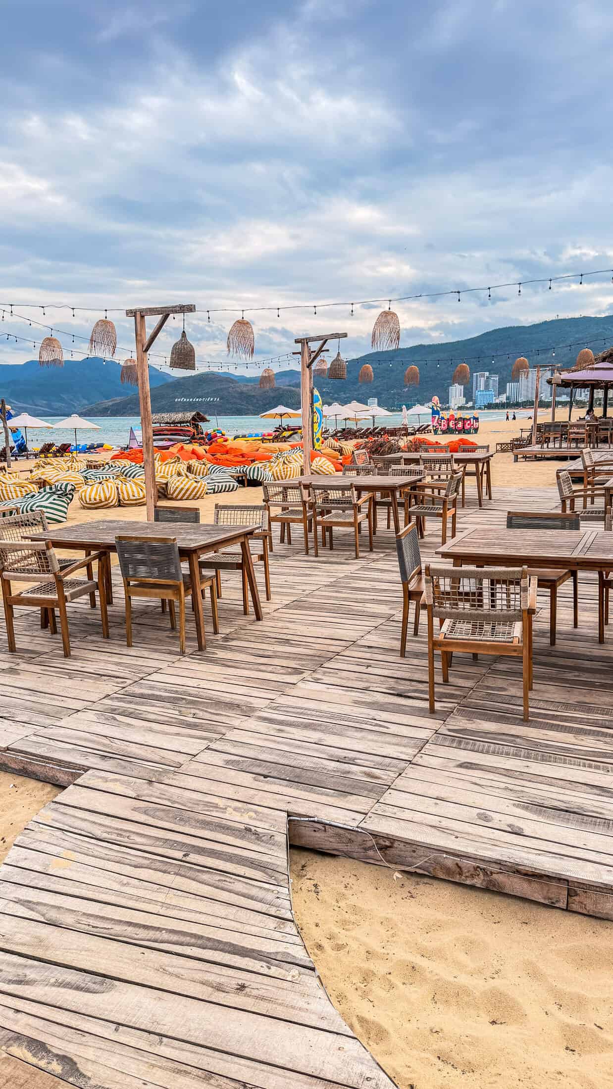 Beachfront deck at Z Beach, Quy Nhon